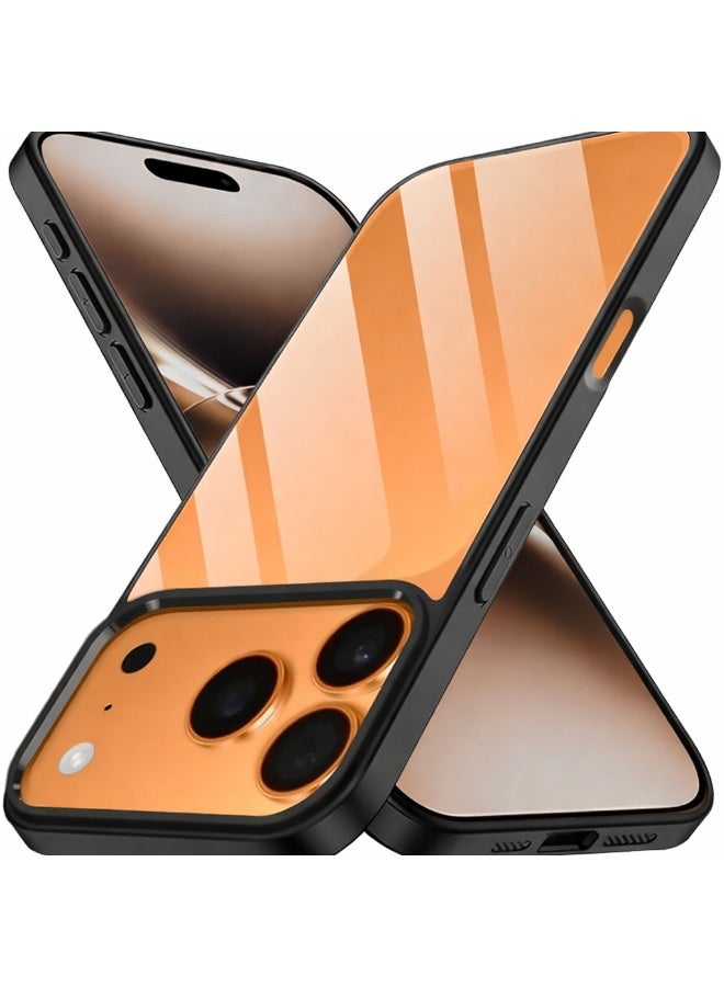 جراب شفاف من سلسلة Magic Mask متوافقة مع حافظة صلبة مضادة للصدمات + غطاء خلفي صلب واقٍ من السيليكون الشفاف مع إطار أسود من السيليكون لهاتف أيفون 17 برو ماكس - Image 1